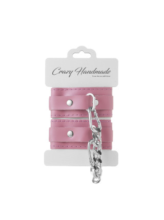 Наручники скругленные розовые (серебро) Новинка