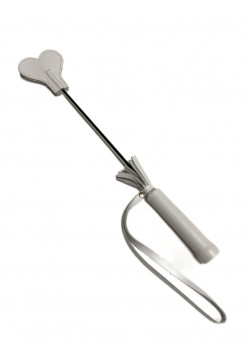 МИНИ-СТЕК СЕРДЕЧКО WHITE из натуральной белой кожи