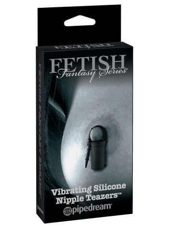 Вибро клипсы на соски Vibrating Silicone Nipple Teazers Pipedream, c вибрацией