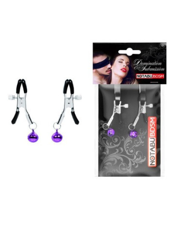 Зажимы на соски с подвеской из бусин 