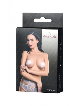 Пэстис Erolanta Lingerie Collection круглые с пухом белые