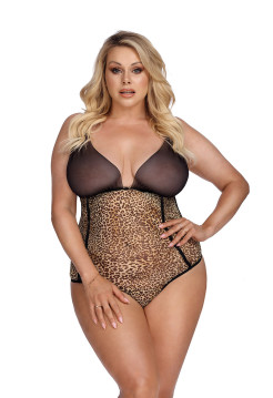 Очаровательное боди Marciana с леопардовым принтом XL\XXL