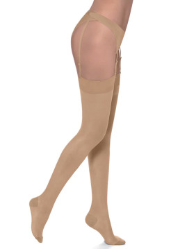 Чулки из лайкры 70 den под пояс, со средней компрессией 4, 5