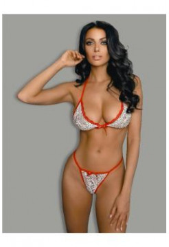 Комплект эротического белья белый S/M (44-46)