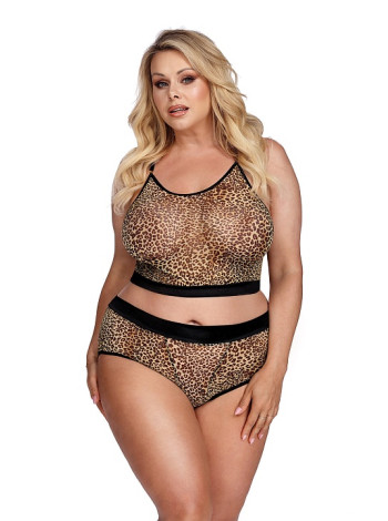 Комплект с леопардовым принтом XL\XXL, 3XL\4XL