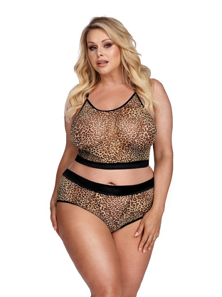Комплект с леопардовым принтом XL\XXL, 3XL\4XL