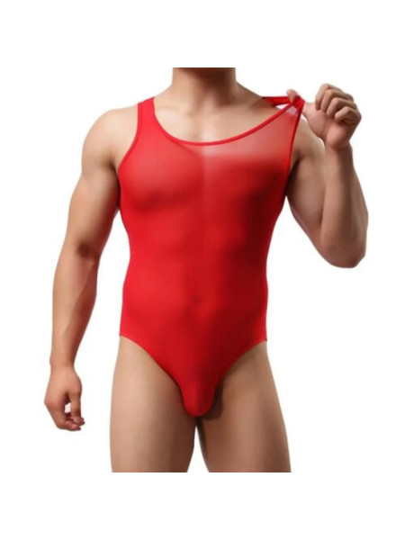 Боди мужское "Claret" красное от S до L.