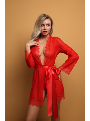 Пеньюар с кружевом красный (Muse) S\M