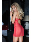 Ночная сорочка и стринги SoftLine Collection Alida, красный, S, L