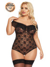 Боди SoftLine Collection Kamila, черный, XL