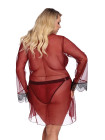 Бордовый пеньюар Arabella 3XL\4XL, 