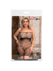 Платье-сетка со стразами Candy Girl Cleo бесшовное, черное, 2XL