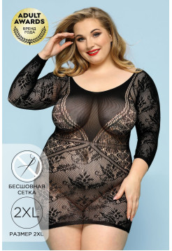 Платье Candy Girl Darcy черное, 2XL