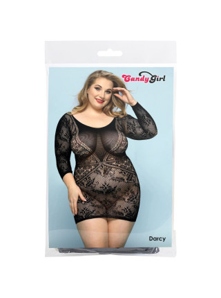 Платье Candy Girl Darcy черное, 2XL