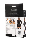 Комплект Glossy Sheril платье сетка, лиф и трусики из материала Wetlook, черный, S, L, XL