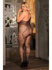 Костюм-сетка со стразами Candy Girl Elektra бесшовный, черный, 2XL
