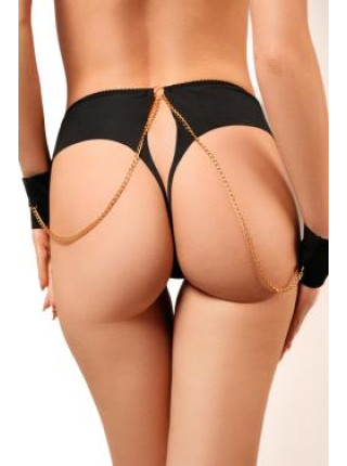 Бесшовные трусики-танго с цепочкой и наручниками M, L