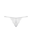 Стринги кружевные открытые SoftLine Collection, белый, S/L