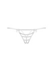 Стринги открытые с бусинами SoftLine Collection, белый, S/L