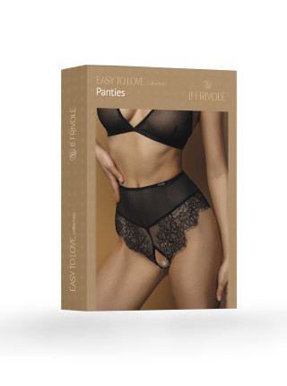 Высокие трусики с кружевом шантильи и пикантными вырезами (Easy to love) L/XL (46-48)