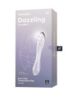 Двусторонний фаллоимитатор Satisfyer Dazzling Crystal 1, стекло, прозрачный, 18,5 см