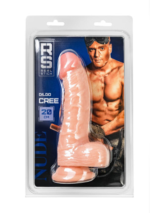 Реалистичный фаллоимитатор RealStick Nude Cree, PVC, телесный, 20 см