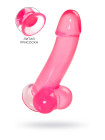Реалистичный фаллоимитатор A-Toys by TOYFA Fush, TPE, розовый, 18 см