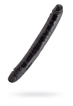 Двусторонний фаллоимитатор Black&Red by TOYFA, ПВХ, чёрный, 31 см