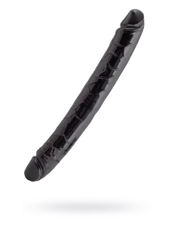 Двусторонний фаллоимитатор Black&Red by TOYFA, ПВХ, чёрный, 31 см