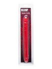Двусторонний фаллоимитатор Black&Red by TOYFA, ПВХ, красный, 31 см