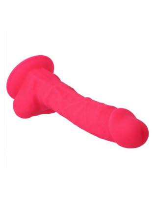 Фаллоимитатор SILEXD Model 1 с мошонкой, 9,5", розовый Длина 24 см Диаметр 4,5 см