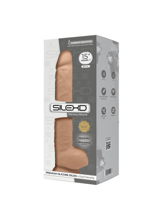 SileXD Фаллоимитатор Model 7, 15 телесный Adrien Lastic , длина 38.00 см, диаметр 7.00 см