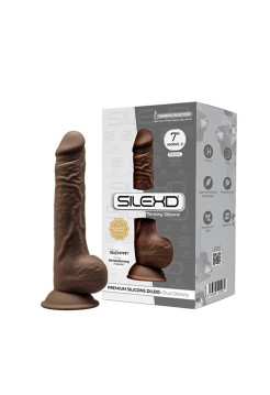 Фаллоимитатор SILEXD Model 3, коричневый, 7" Длина 17,5 см Диаметр 3,3 см