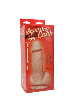 Фаллоимитатор с семяизвержением The Amazing Squirting Realistic® Cock - White Doc Johnson, длина 17.27 см, диаметр 5.05 см