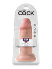 Фаллоимитатор-гигант на присоске телесный King Cock 10 Chubby Flesh Pipedream, диаметр 7.60 см