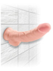 Фаллоимитатор на присоске King Cock Plus 8 Triple Density Fat Cock with Balls Pipedream, длина 24.10 см, диаметр 4.80 см