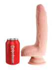 Фаллоимитатор на присоске King Cock Plus 9 Triple Density Cock with Balls - Flesh Pipedream, длина 24.10 см, диаметр 4.30 см