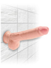 Фаллоимитатор на присоске King Cock Plus 9 Triple Density Cock with Balls - Flesh Pipedream, длина 24.10 см, диаметр 4.30 см