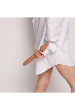 Фаллоимитатор Strap-On-Me Switch Plug-In Realistic карамельный, XХL