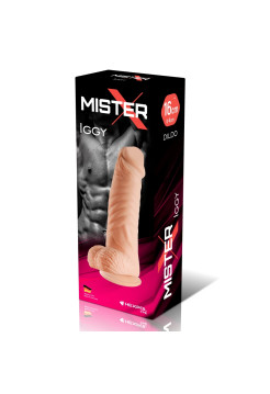 Фаллоимитатор с мошонкой на присоске Mister-X IGGY SITABELLA, длина 16.00 см, диаметр 4.00 см 