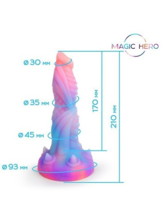 ФАЛЛОИМИТАТОР L 210 мм D 46 мм, светится в темноте