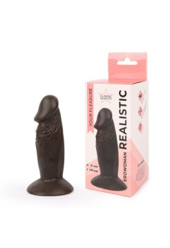 ФАЛЛОИМИТАТОР L рабочей части 100 мм D 31 мм, цвет коричневый, PVC