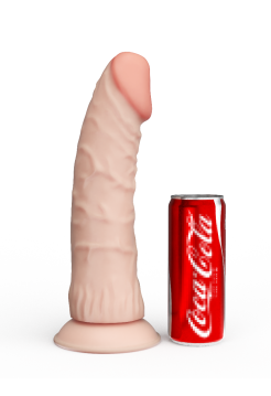 Фаллоимитатор неоскин - СУПЕРГИГАНТ с присоской в ламинате Длина рабочая 310 мм. Диаметр 75 мм.