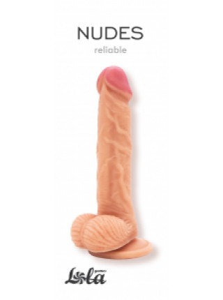 Фалоимитатор на Присоске Nudes Reliable Общая длина 18,9 см, диаметр 3,5 см, рабочая длина 14 см.