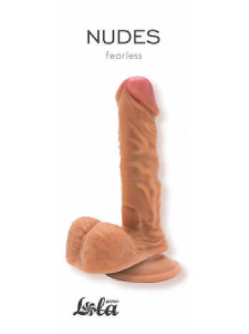 Фалоимитатор на Присоске Nudes Fearless Длина 16,8 см, Диаметр 3,2 см. Рабочая длина 13 см.