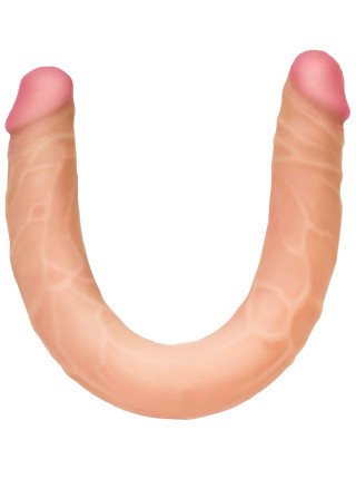 Двусторонний фаллоимитатор неоскин 47.8 / 4.1 см