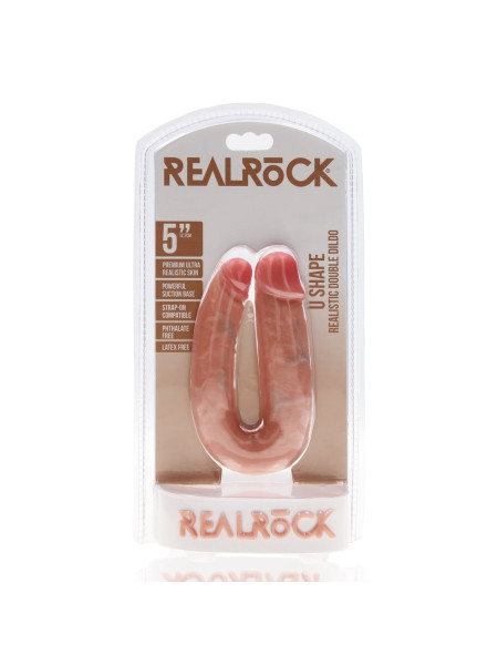 Двухсторонний фалоимитатор из ПВХ U Shaped Double Dildo 5" / 12,7 cm
