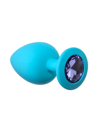 АНАЛЬНАЯ ПРОБКА EMOTIONS CUTIE LARGE TURQUOISE LIGHT PURPLE CRYSTAL 4013-04LOLA