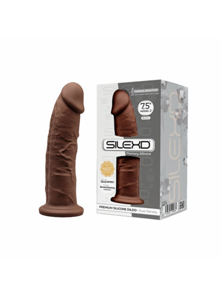 Фаллоимитатор SILEXD Model 2, коричневый, 7'5" Длина 19,2 см Диаметр 4,7 см