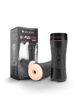 Мастурбатор Mystim OH PUSH ME Donut,TPE, телесный, 21,5 см